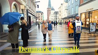 Aarhus City amp Shopping street  Denmark Citywalk  Scandinavian Walking Tour [upl. by Hayarahs]