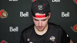 Drake Batherson Jakob Chychrun and DJ Smith Postgame Availability vs DAL [upl. by Theron]