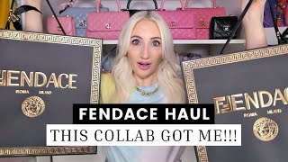 FENDACE UNBOXING 🎉  Fendi x Versace Collab Collection Haul [upl. by Idorb]