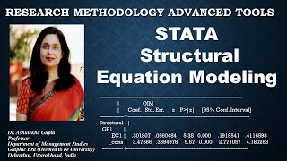 19 STATA Structural Equation Modeling sem SEM construct [upl. by Atnek51]