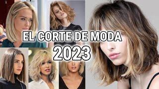 EL CORTE de CABELLO de MODA 2023 MEDIA MELENA CLAVICULAR es el CORTE de CABELLO en TENDENCIA de MODA [upl. by Ahsieka]