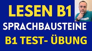 Prüfung B1 Lesen  DTZ GAST B1 Sprachbausteine  Test B1  Übungen B1 [upl. by Samala]