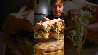 Le meilleur sandwich au monde Philly cheese steak 🥖 recette [upl. by Vala]