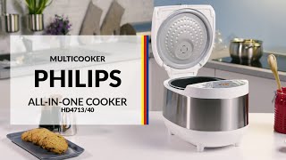 Multicooker Philips AllinOne Cooker HD471340 – dane techniczne – RTV EURO AGD [upl. by Fessuoy]