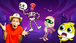 The Skeleton Zombie Dance Song  Baby Shark amp JoJo Kids Nursery Rhymes [upl. by Attenev]