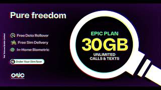 Grab your onic SIM with exceptional 30GB Data Packages [upl. by Edelstein]