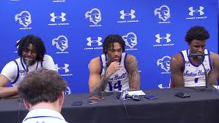 MBB Postgame vs Villanova Jaden Bediako Dre Davis amp Kadary Richmond [upl. by Dolf]