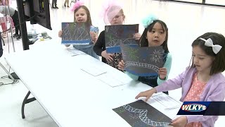 Jeffersontown elementary school creates art inspired by Kentucky Derby Festival events [upl. by Hamrah]