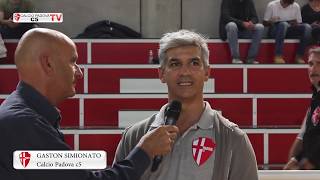 Intervista con GASTON SIMIONATO allenatore Calcio Padova C5 [upl. by Barnet943]