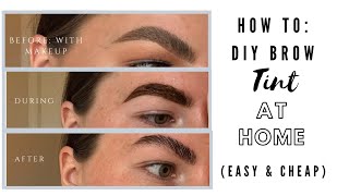 HOW TO DIY BROW TINT AT HOME  REFECTOCIL  Lydia Louise Thomas [upl. by Notffilc]