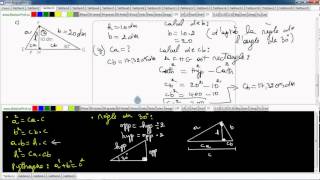 Secondaire 4 SN CST Québec Trouver les mesures manquantes dans le triangle rectangle exercice 4 [upl. by Nilra]