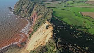 Sidmouth Cliff Fall Jacobs Ladder October 2024 [upl. by Latrena927]