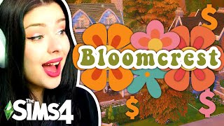 Building BLOOMCREST 🌻 Each Lot Increases in BUDGET in The Sims 4  Newcrest Budget Build Challenge [upl. by Sibie]