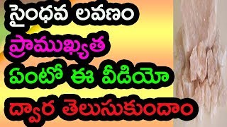 భూమి మీద లభించే సంజీవని సైంధవ లవణం దాని రహస్య లాభాలు Himalayan Rock Salt Benefits Telugu Picsartv [upl. by Keri]