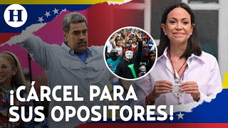 ¡Nicolás Maduro amenaza con cárcel a opositores Promete de 15 a 30 años de prisión tras protestas [upl. by Arvo]