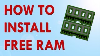 How to install FREE RAM on your PC WINDOWS TUTORIAL [upl. by Surazal]