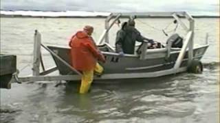 Set Net Salmon Fishing from Skiff  Coffee Point near Egegik Alaska [upl. by Tacye]