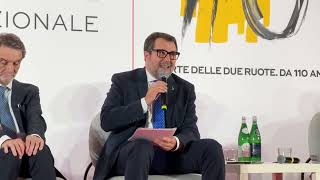 IL MINISTRO SALVINI ALLA FIERA DI MILANO PER L’INAUGURAZIONE DEI 110 ANNI DI EICMA [upl. by Yttiy]