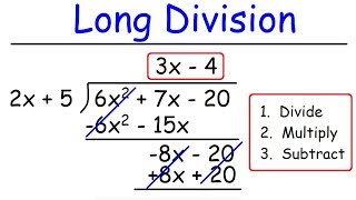 Polynomials  Long Division [upl. by Virgy]