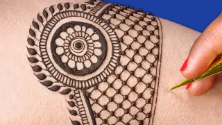 Mehndi Design Front Hand Mehandi  Full Hand Bharwa Mehndi Design  Festival Mehndi  Ep 862 [upl. by Ytissac]