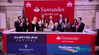 Santander Consumer USA Holdings Lists IPO on the New York Stock Exchange [upl. by Lorenza]