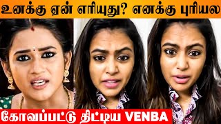 Venba Angry Reply To Negative Speech 😡 Bharathi Kannamma Serial Arivu Farina Pregnancy Photoshoot [upl. by Enamrej]