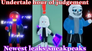 All new sneakpeaksleaks  Undertale hour of judgement [upl. by Mcroberts]