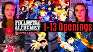 REACTING to Full Metal Alchemist Brotherhood OP 15  WOW First Time Watching Anime Openings [upl. by Molini619]