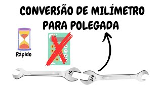 Conversão de milímetro para polegada fracionária  Rápido e sem calculadora [upl. by Neryt]