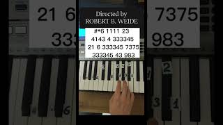 How to play Directed by Robert B Weide mem on piano 🎹 easy tutorial [upl. by Placidia]