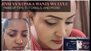 jinsi ya kupaka wanja wa lulu NJIARAHISI STEP KWA STEPBROW TUTORIAL [upl. by Dar]