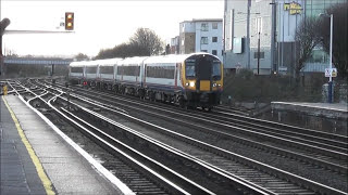 Saturday afternoon trains at Eastleigh 12022011 part 2 [upl. by Ylro537]