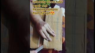 Loreal total repair shampoo and tressemeshampoo from flipkart😍shorstytshortsunboxingexplorepage [upl. by Doowron592]