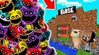 RETO DE LA BASE VS 1000000 SMILING CRITTERS 😨😱 BASE BEBE NOOB VS POPPY PLAY TIME 3 en MINECRAFT [upl. by Rigby]