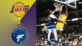 Lakers vs Timberwolves  Pre Season Lakers Highlights [upl. by Litta]