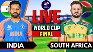 India vs South Africa Match Live  T20 World Cup Final Live  IND vs SA Live Match Today  IND Bat [upl. by Maureene]