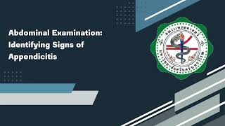 Abdominal examination  appendicitis [upl. by Aibara]