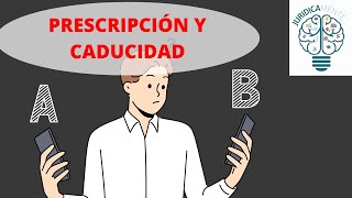 PRESCRIPCIÓN Y CADUCIDAD [upl. by Awram888]