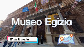 Museo egizio  Italy Walking Tour 4K [upl. by Sioled]