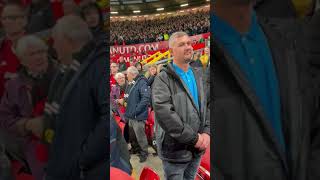 Liverpool fans singing 🎶 Ole’s at the wheel 🎶 [upl. by Ronel330]