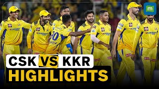 IPL 2024 Match 22 Highlights  CSK beat KKR by seven wickets [upl. by Cattan]