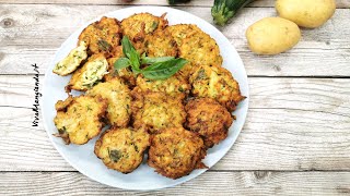 Frittelle di patate e zucchine grattugiate [upl. by Katey]