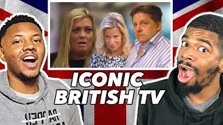 AMERICANS REACT To MOST ICONIC BRITISH TV MOMENTS EVER [upl. by Mandy]