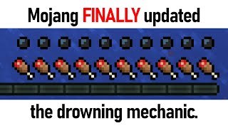 Mojang FINALLY updated the drowning mechanic [upl. by Rosemari]