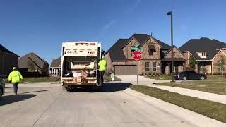 Irving Solid Waste Services CCC LET2 Heil 06228 Rear End Loader Garbage Truck Part 2 [upl. by Irat]