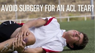 ACL injury Nonsurgical treatment [upl. by Ettecul]