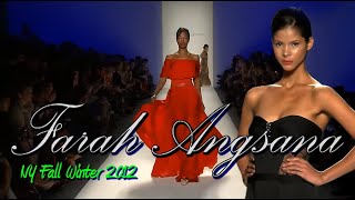 FARAH ANGSANA NY Fall Winter 2012  Fashion Runway couture show evening dresses  EXCLUSIVE 2012 [upl. by Ssur]