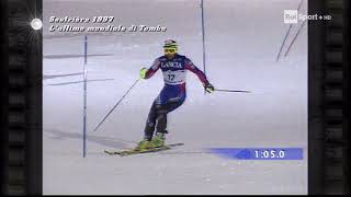 Alberto Tomba a Sestriere 1997 con la febbre [upl. by Lledrac727]