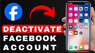 How to Deactivate a Facebook Account in Mobile  Android Tutorial [upl. by Keisling]