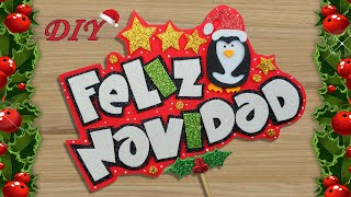 Letreros  toppers FELIZ NAVIDAD para vender  Manualidades para NAVIDAD  Christmas Crafts Toppers [upl. by Nah297]